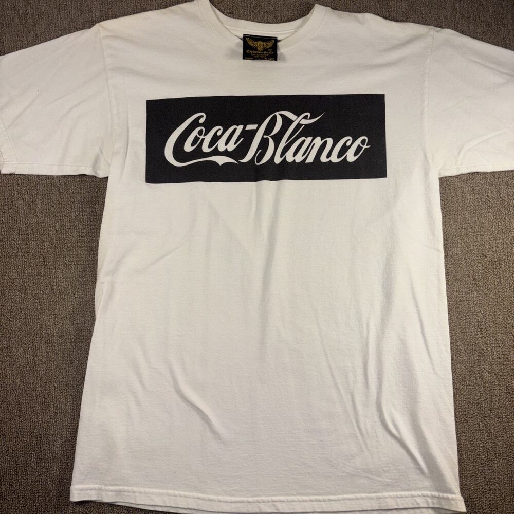 Exclusive Game Coca-Blanco T-shirt White Medium USA Shirt Sleeve Streetwear